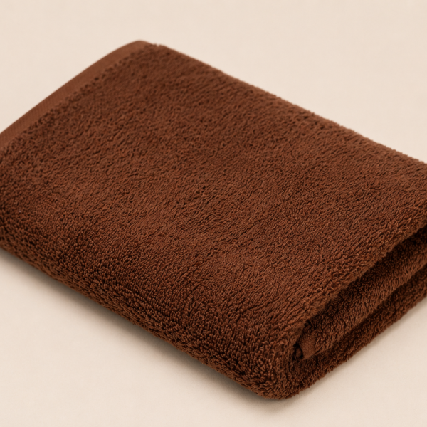 Plain Hand Towel - Chocolate Brown