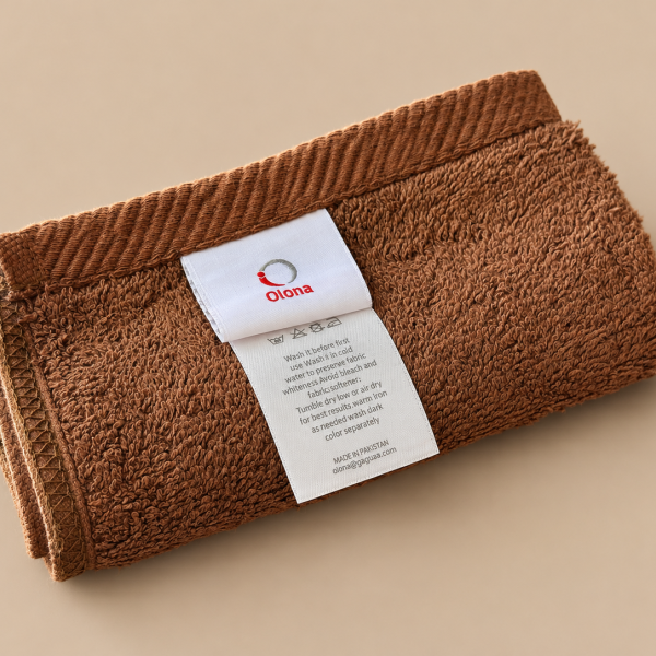 Plain Face Towel - Chocolate Brown