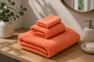 Peach Plain Towel