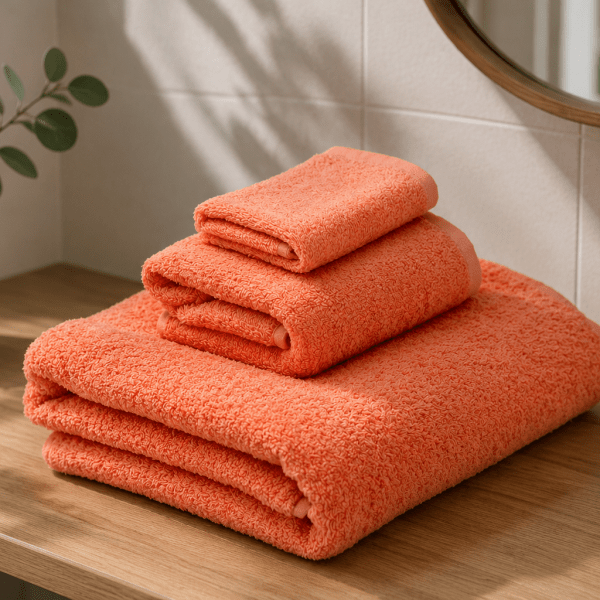 Peach Plain Towel